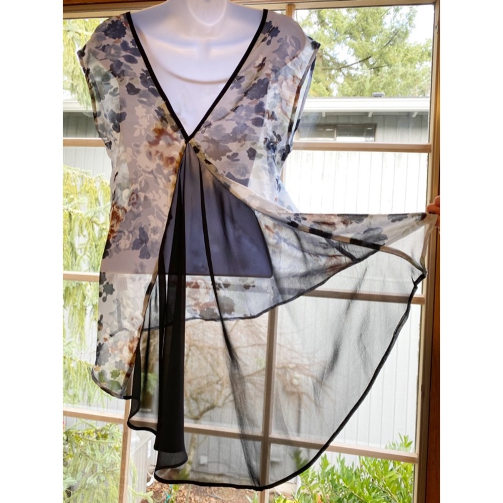 Sheer floral top